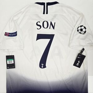 2018/19  Nike Tottenham Hotspur #7 SON Champions League Final Home Soccer